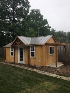 Three gable shed