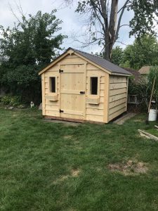 Low gable shed