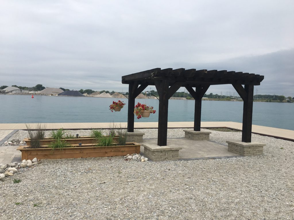 Timber frame pergola