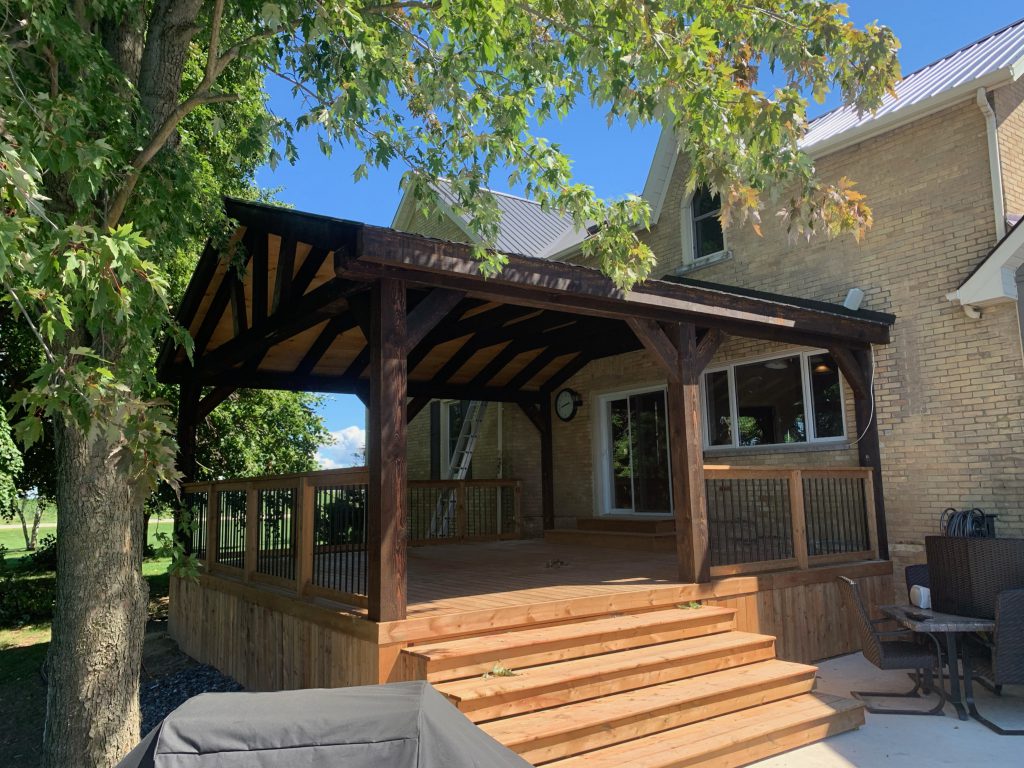 Timber frame porch