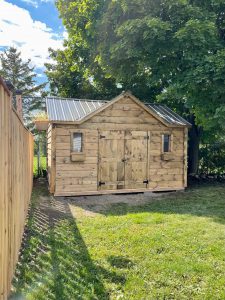 Three gable shed