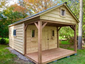 Bunk house with loft above porch